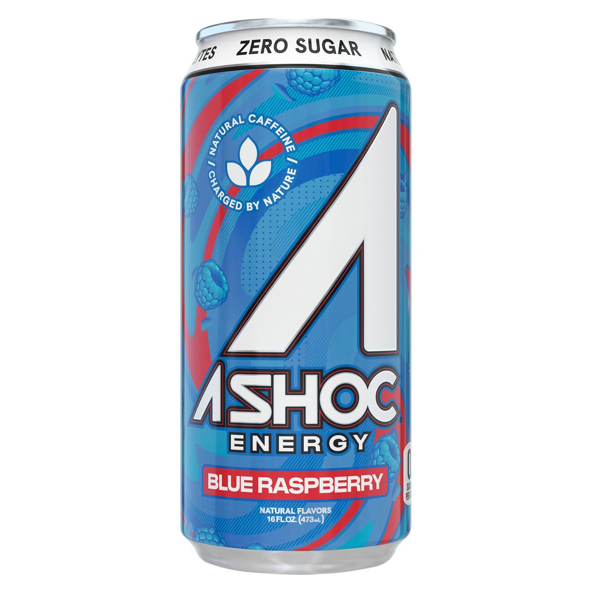 slide 1 of 6, A SHOC Blue Raspberry Energy Drink- 16 fl oz, 16 fl oz