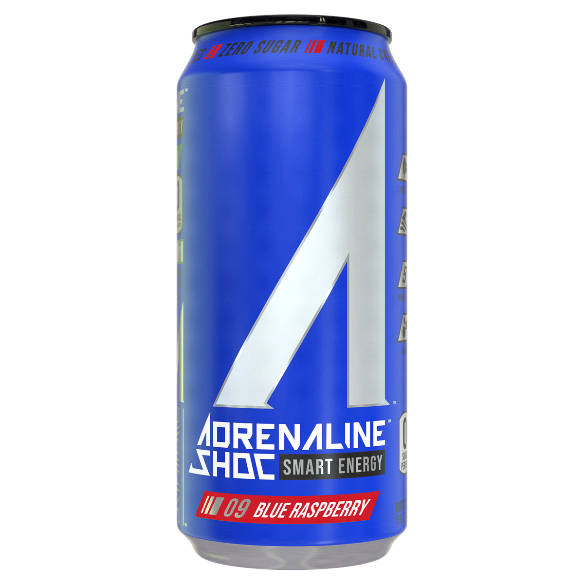 slide 1 of 10, Adrenaline Shoc Blue Raspberry Smart Energy Drink, 16 oz