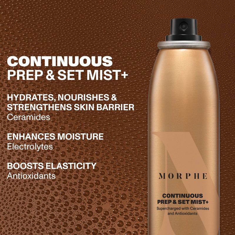 slide 4 of 6, Morphe Continuous Prep & Set Mist - 1.3oz - Ulta Beauty, 1.3 oz