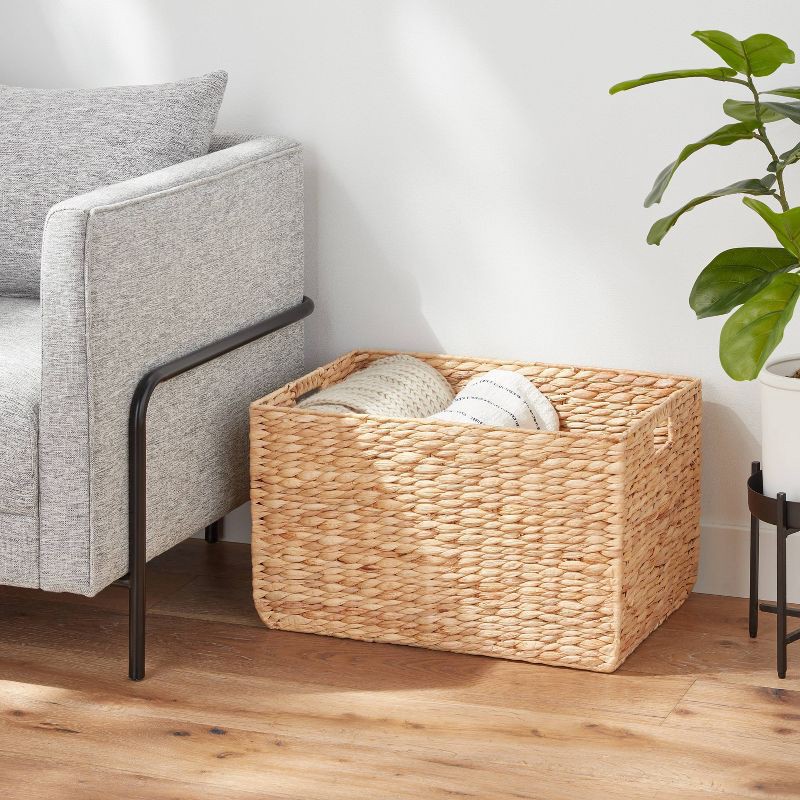 slide 2 of 4, XL Woven Water Hyacinth Basket - Brightroom™, 1 ct