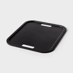 Decorative Plastic Lid Black - Brightroom™: Storage Bin Lid, Universal Placement, Cut-Out Handles, 14.72"x12.52"