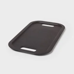 Narrow Decorative Plastic Lid Black - Brightroom™: Storage Bin, Cut-Out Handles, 13" Cube System Compatible