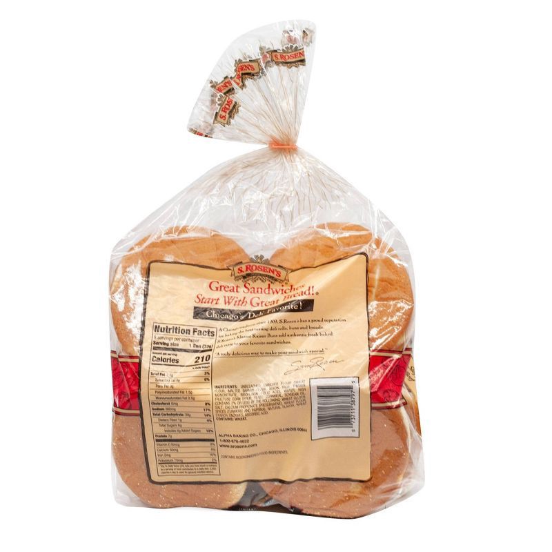 slide 2 of 3, Alpha Baking Co., Inc. S. Rosen's Brat & Sausage Rolls, 17 oz