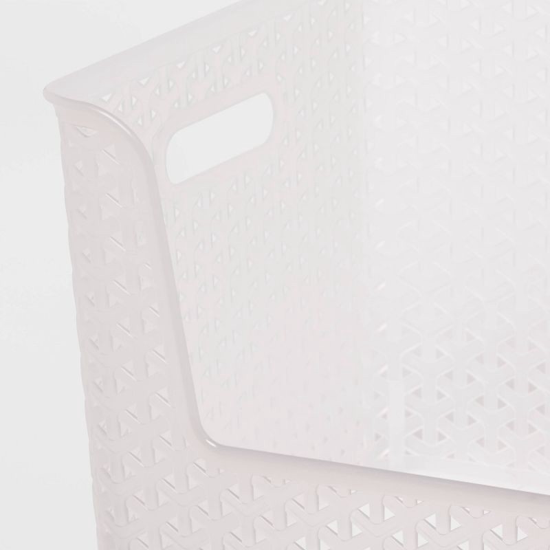 slide 3 of 5, Y-Weave Easy Access Storage Bin Translucent - Brightroom™: Portable Nesting Bin, Polypropylene, 13 Volume, 1 ct