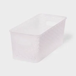Y-Weave Half Medium Decorative Storage Basket Translucent - Brightroom™