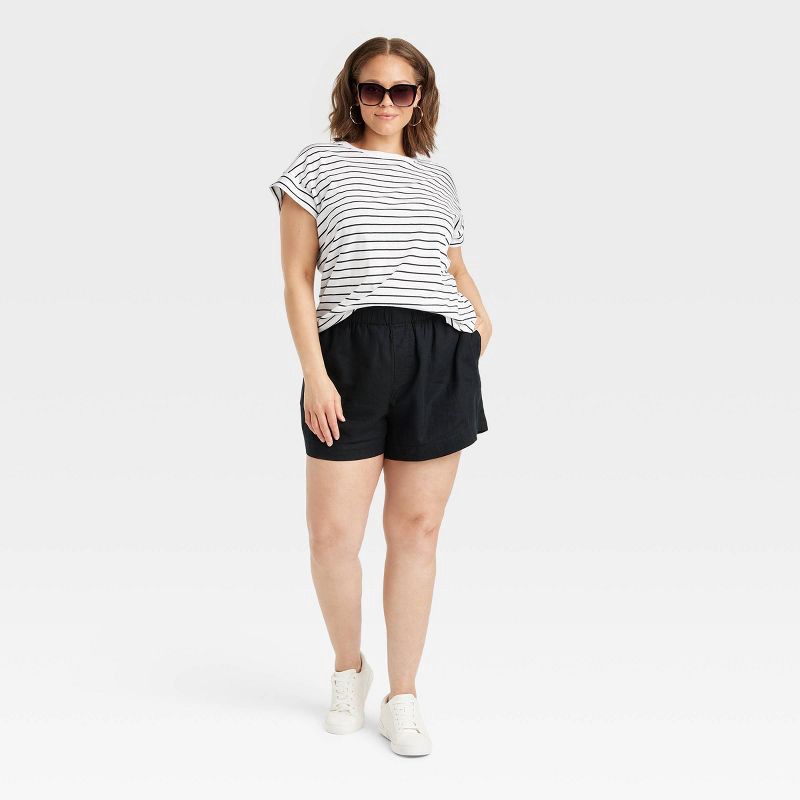 slide 3 of 3, Women's Metal Oversized Cateye Sunglasses - A New Day™ Black: Maximum UV Protection, Recycled Plastic & Metal Frame, 1 ct