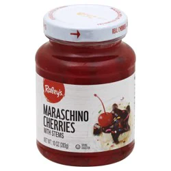 Raley's Maraschino Cherries With Stems - 10 oz