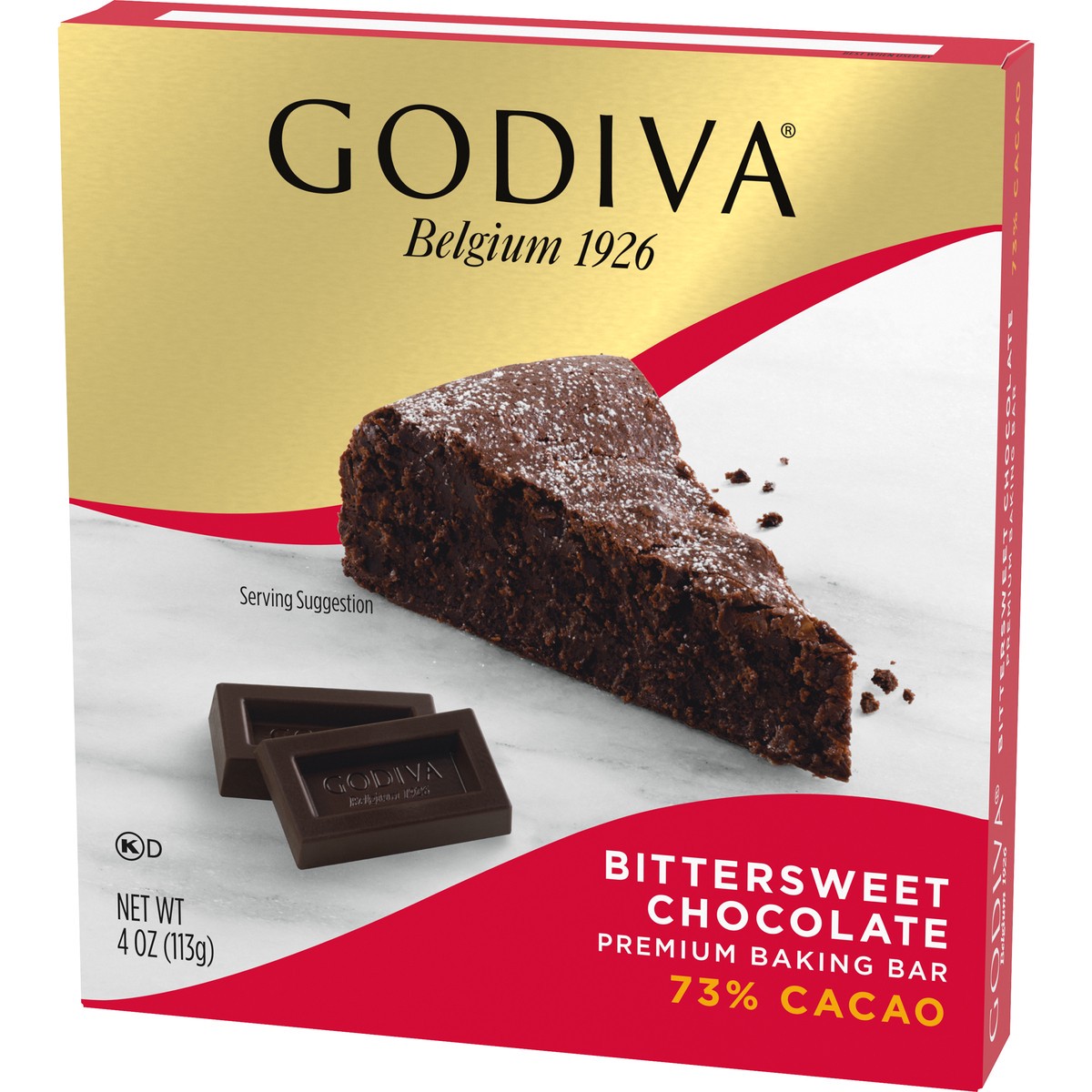 slide 14 of 14, Godiva Bittersweet Chocolate Premium Baking Bar with 73% Cacao, 4 oz Box, 4 oz