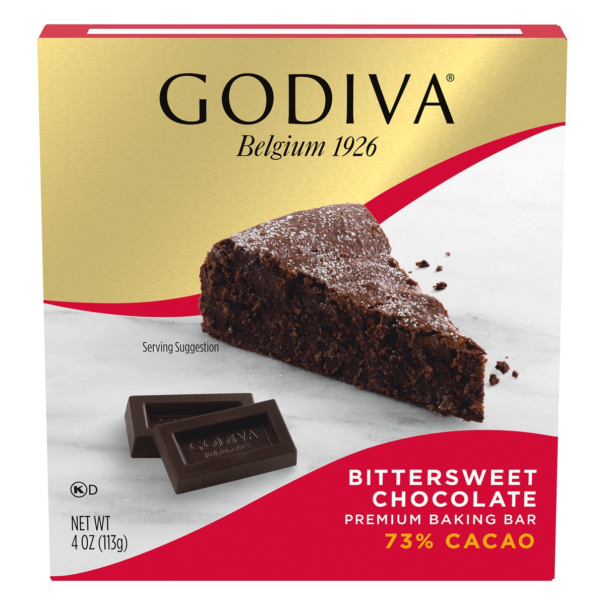 slide 11 of 14, Godiva Bittersweet Chocolate Premium Baking Bar with 73% Cacao, 4 oz Box, 4 oz