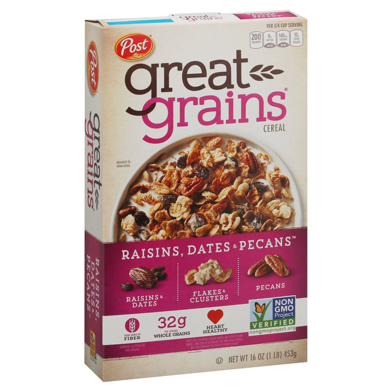 Post Great Grains Raisins Dates & Pecans Cereal 16 oz | Shipt