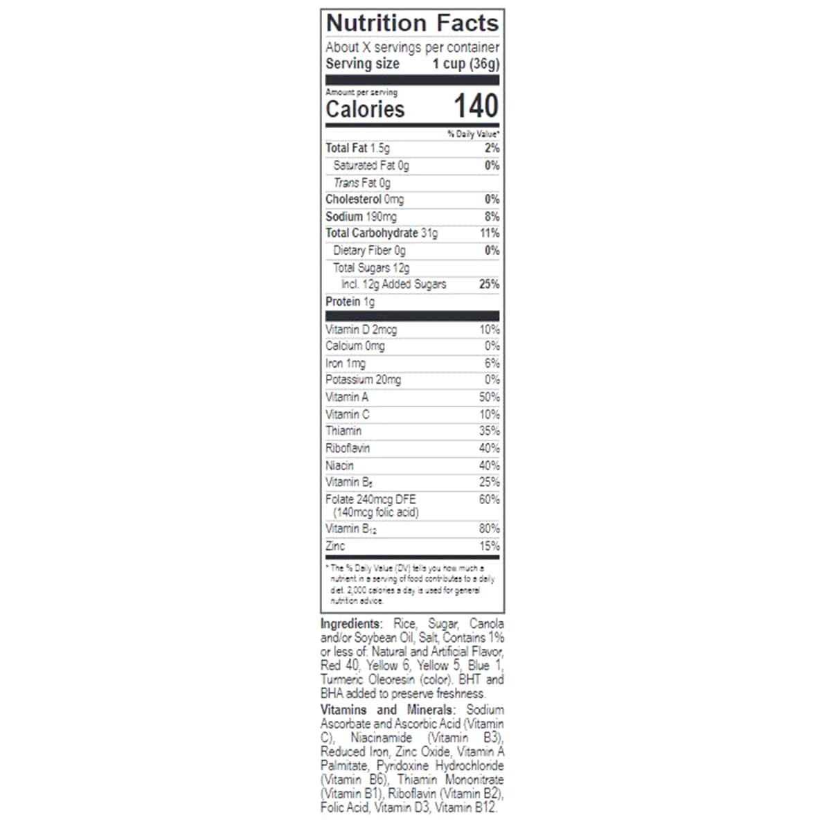 slide 2 of 2, 1/27.5 Post Fruity Pebbles, 27.5 oz