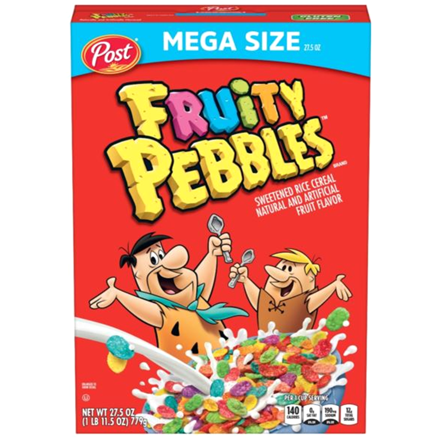slide 1 of 2, 1/27.5 Post Fruity Pebbles, 27.5 oz