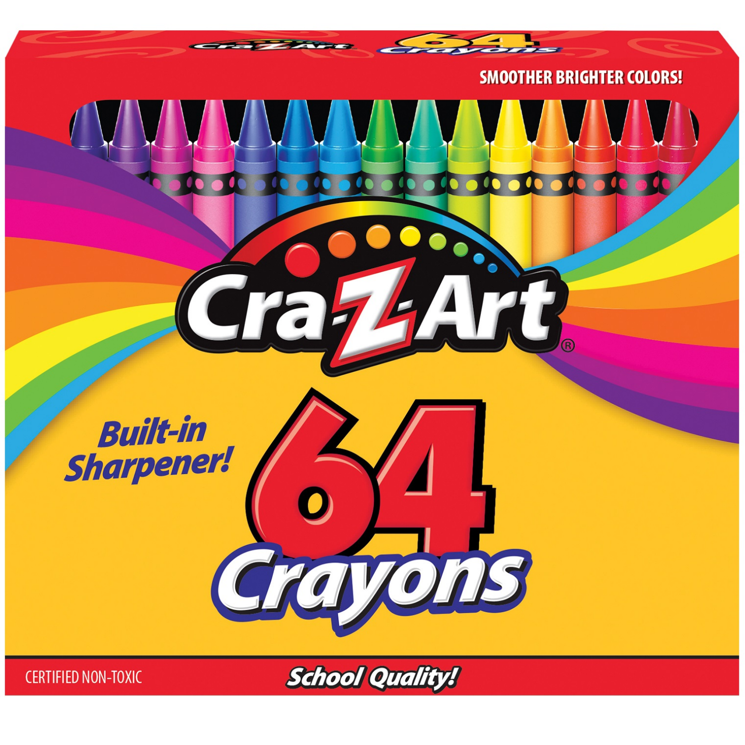 slide 1 of 1, Cra-Z-Art Crayons - 64 Count, 1 ct