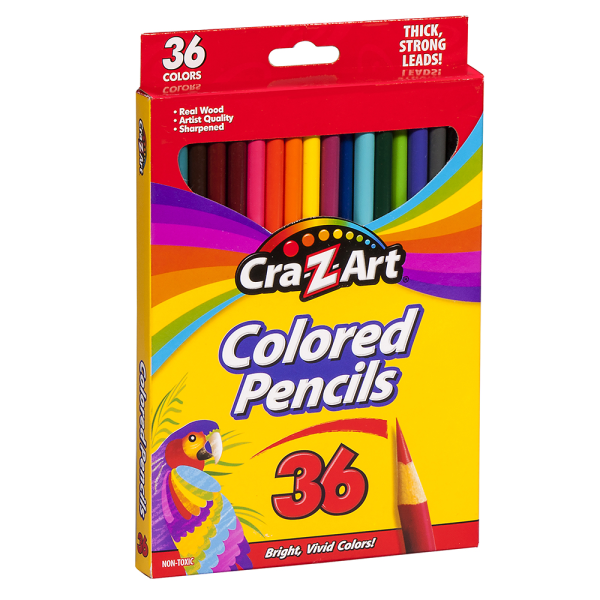 slide 4 of 6, Cra-Z-Art Classic Colored Pencils, 3.3 Mm, Assorted Colors, Pack Of 36 Pencils, 36 ct