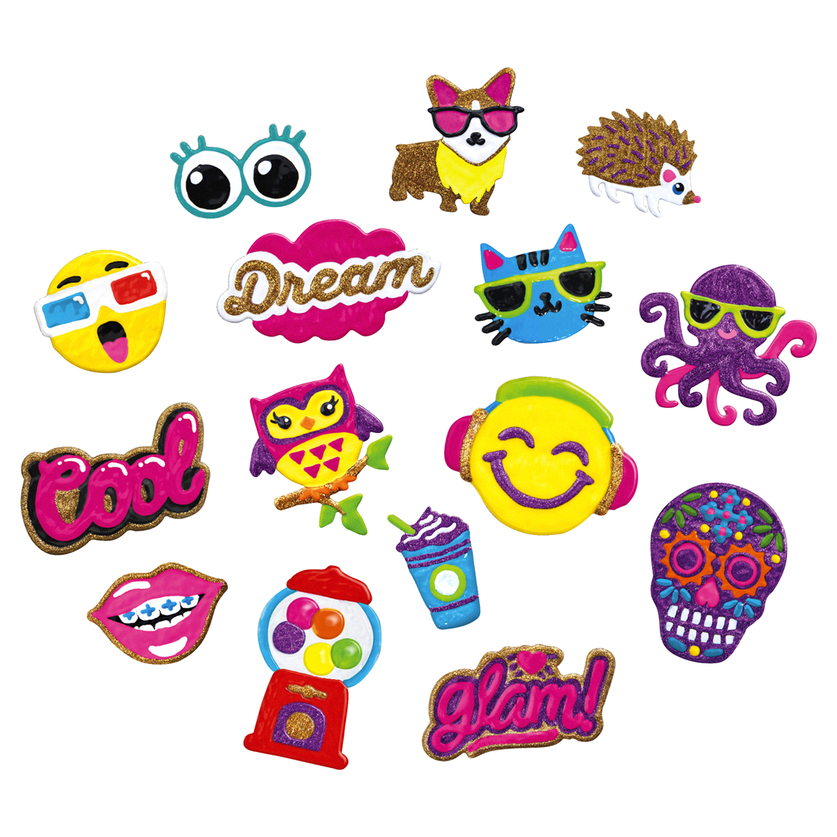 slide 3 of 3, CraZArt 3D CraZGels Sticker Art Set, 1 ct