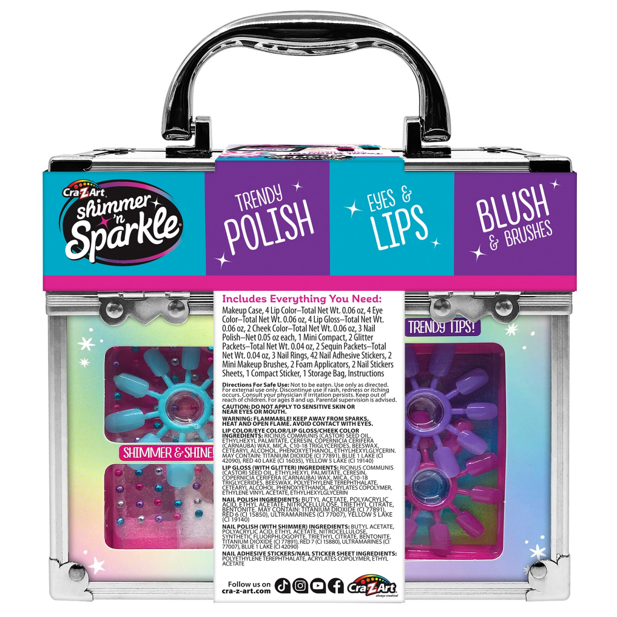 slide 2 of 2, Cra Z Art Shimmer 'N Sparkle All In One Make Up Caddy, 1 ct