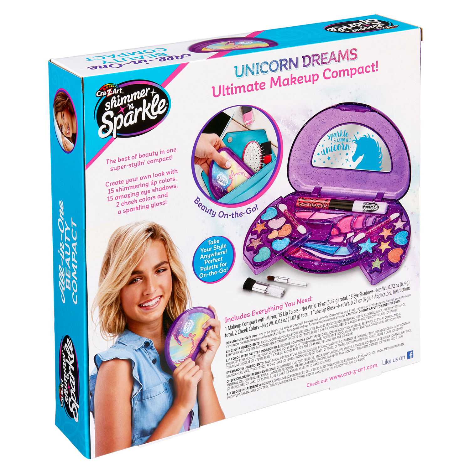 slide 2 of 4, Cra-Z-Art All-In-One 8+ Beauty Compact 1 ea, 1 ct