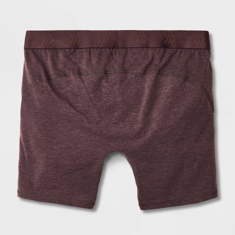 slide 3 of 4, Men's All Day Active Boxer Briefs 3pk - All In Motion™ Green/Blue/Brown S: Lightweight Knit, Mid Rise, 3 ct