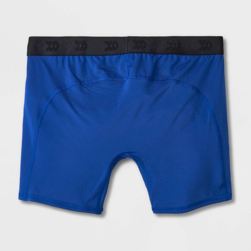 slide 4 of 4, Men's Jersey Mesh Performance Boxer Briefs 3pk - All In Motion™ Gray/Indigo/Red XL, 3 ct