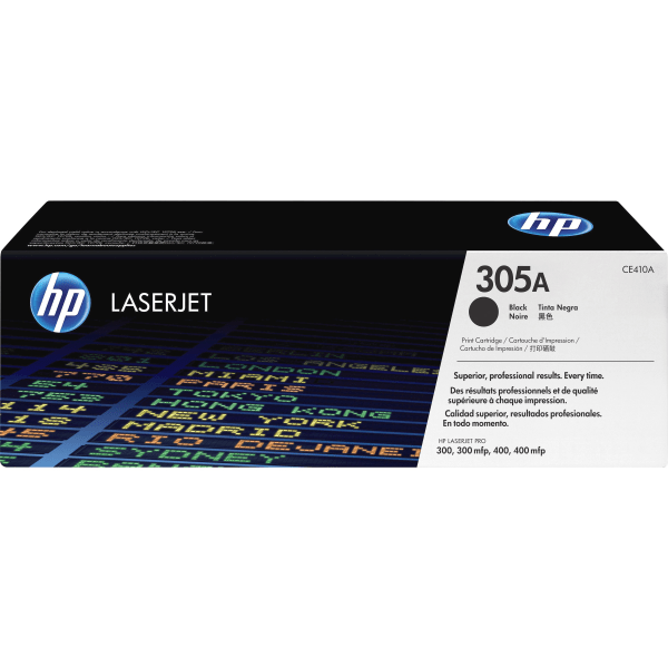 slide 5 of 6, HP 305A (Ce410A) Black Original Laserjet Toner Cartridge, 1 ct