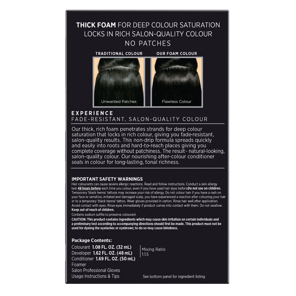 slide 6 of 6, John Frieda Jergens Precision Foam Colour Luminous Natural Black, 2 ct