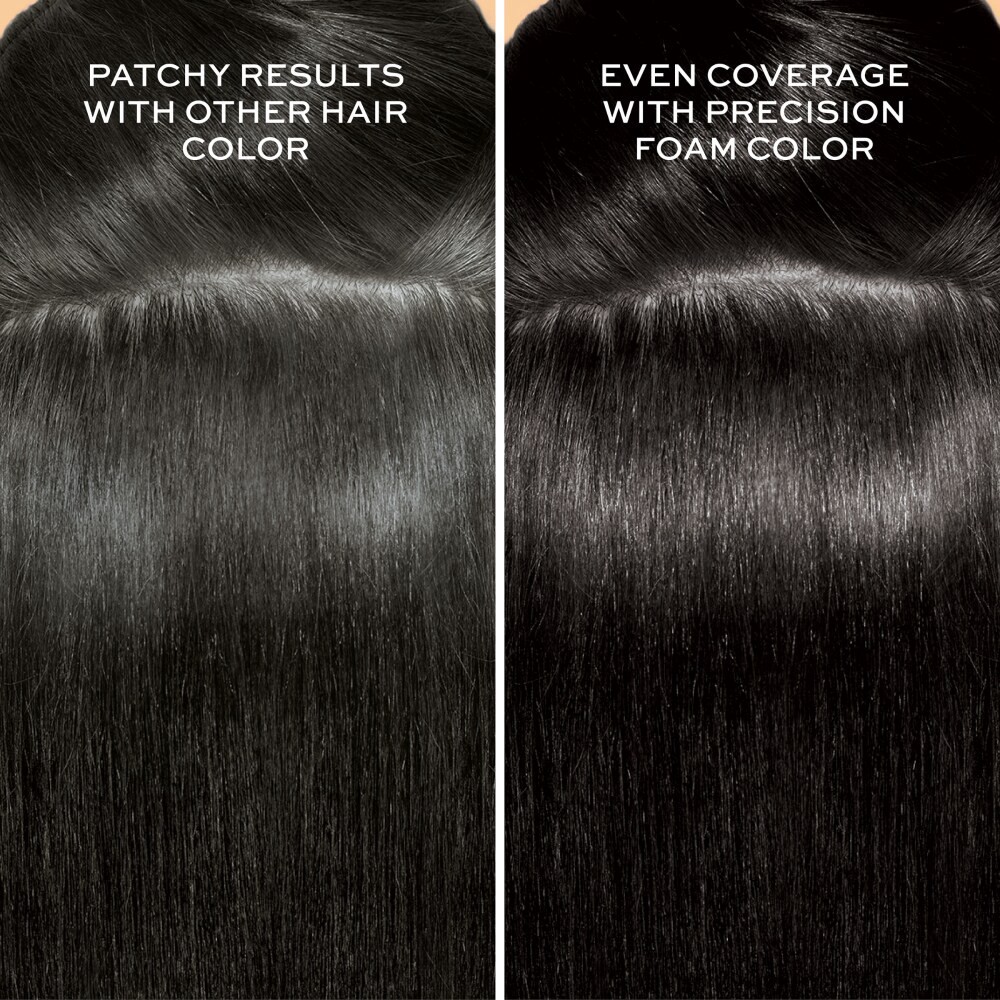 slide 3 of 6, John Frieda Jergens Precision Foam Colour Luminous Natural Black, 2 ct