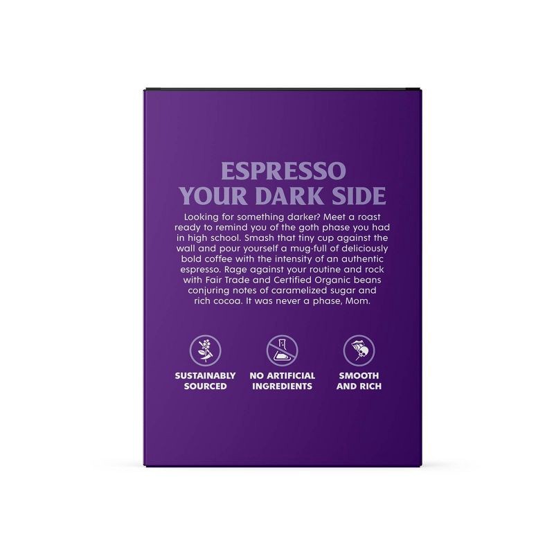 slide 3 of 9, Death Wish Coffee Co Death Wish Coffee Organic and Fair Trade Espresso Roast Single-Serve Coffee Pods 18ct/7.2oz, 18 ct, 7.2 oz