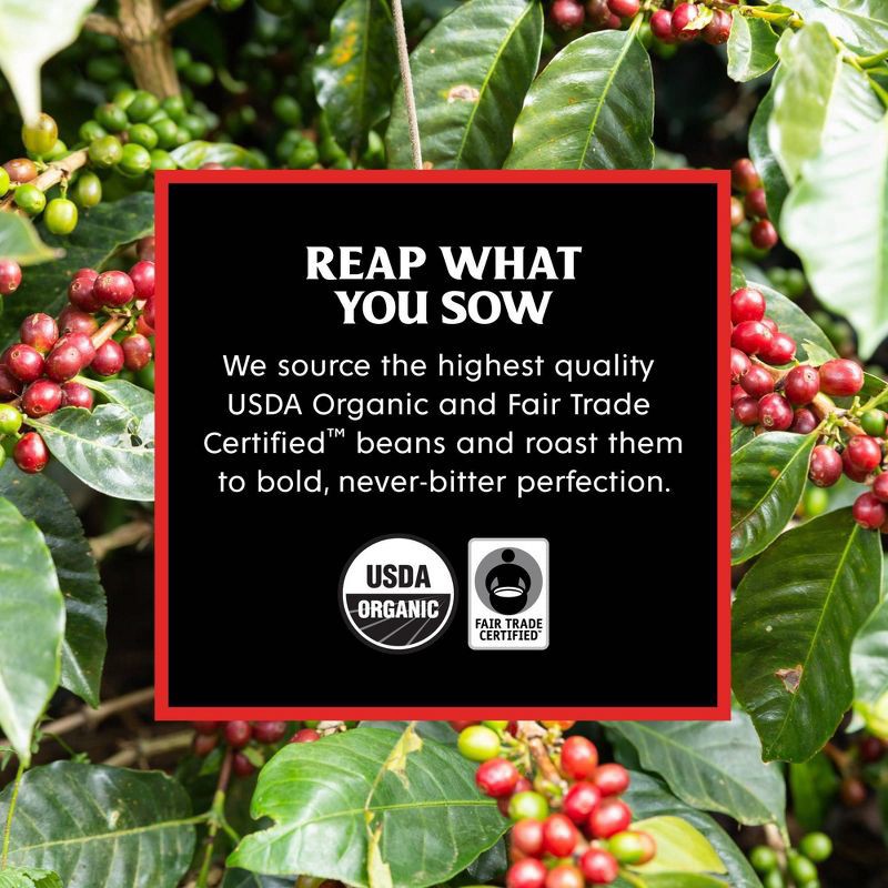 slide 8 of 9, Death Wish Coffee Co Death Wish Coffee Organic and Fair Trade Espresso Roast Single-Serve Coffee Pods 18ct/7.2oz, 18 ct, 7.2 oz