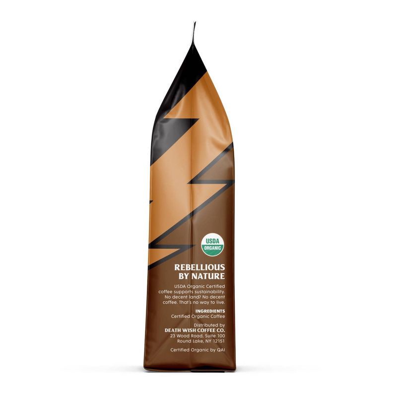 slide 4 of 5, Death Wish Coffee Co Death Wish Coffee Organic and Fair Trade Medium Roast Ground Coffee 10oz, 10 oz