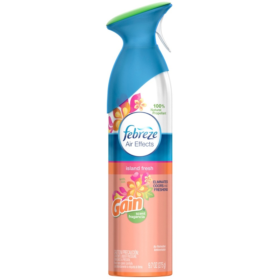 slide 1 of 1, Febreze Air Effects Island Fresh Air Refresher With Gain Scent, 9.7 oz