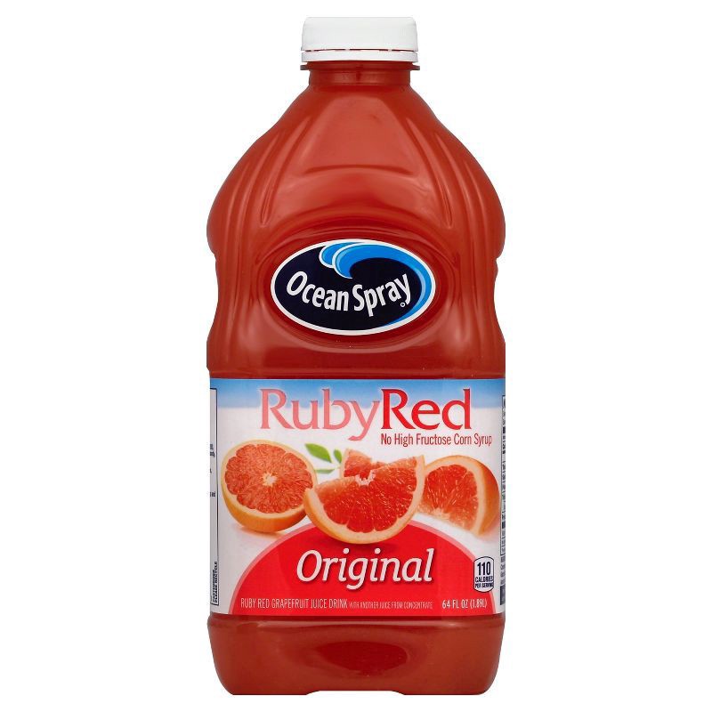 slide 2 of 3, Ocean Spray Grapefruit Juice Drink 64 oz, 64 oz