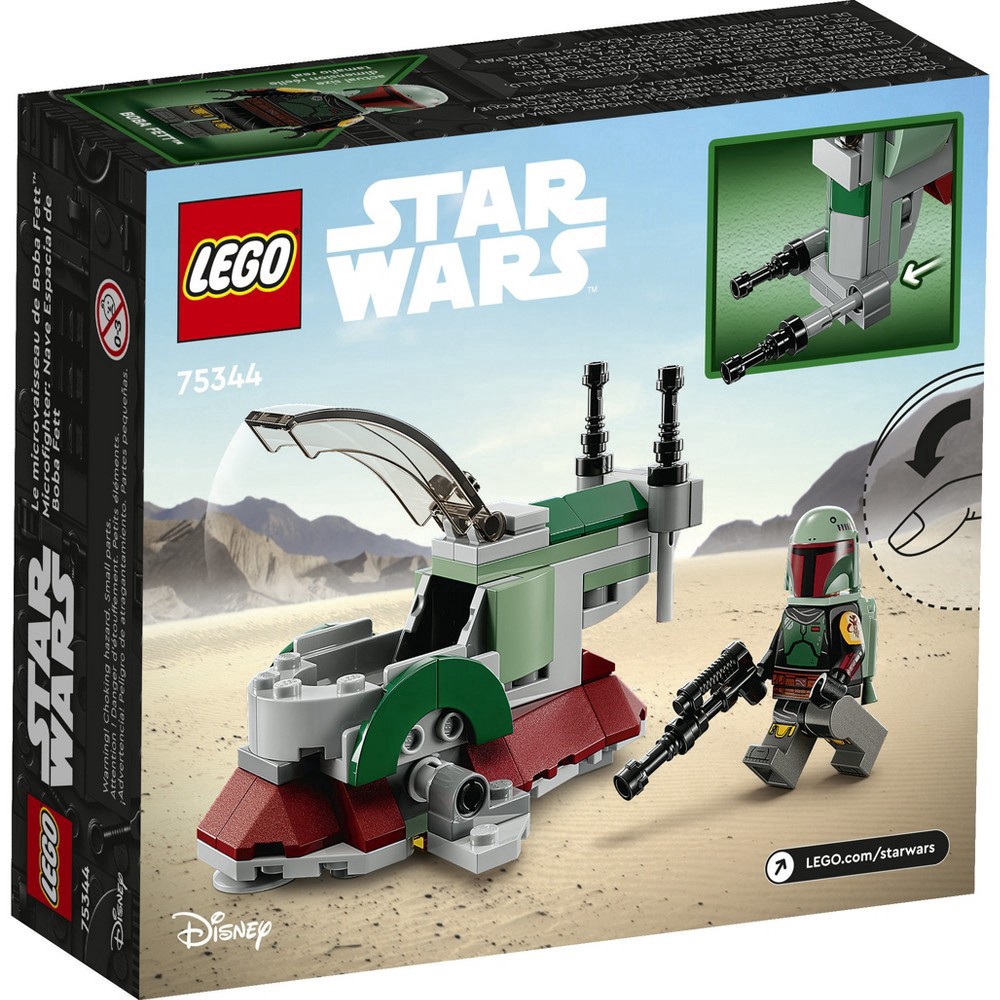 slide 8 of 11, LEGO Star Wars Boba Fett's Starship Microfighter Set 75344, 1 ct