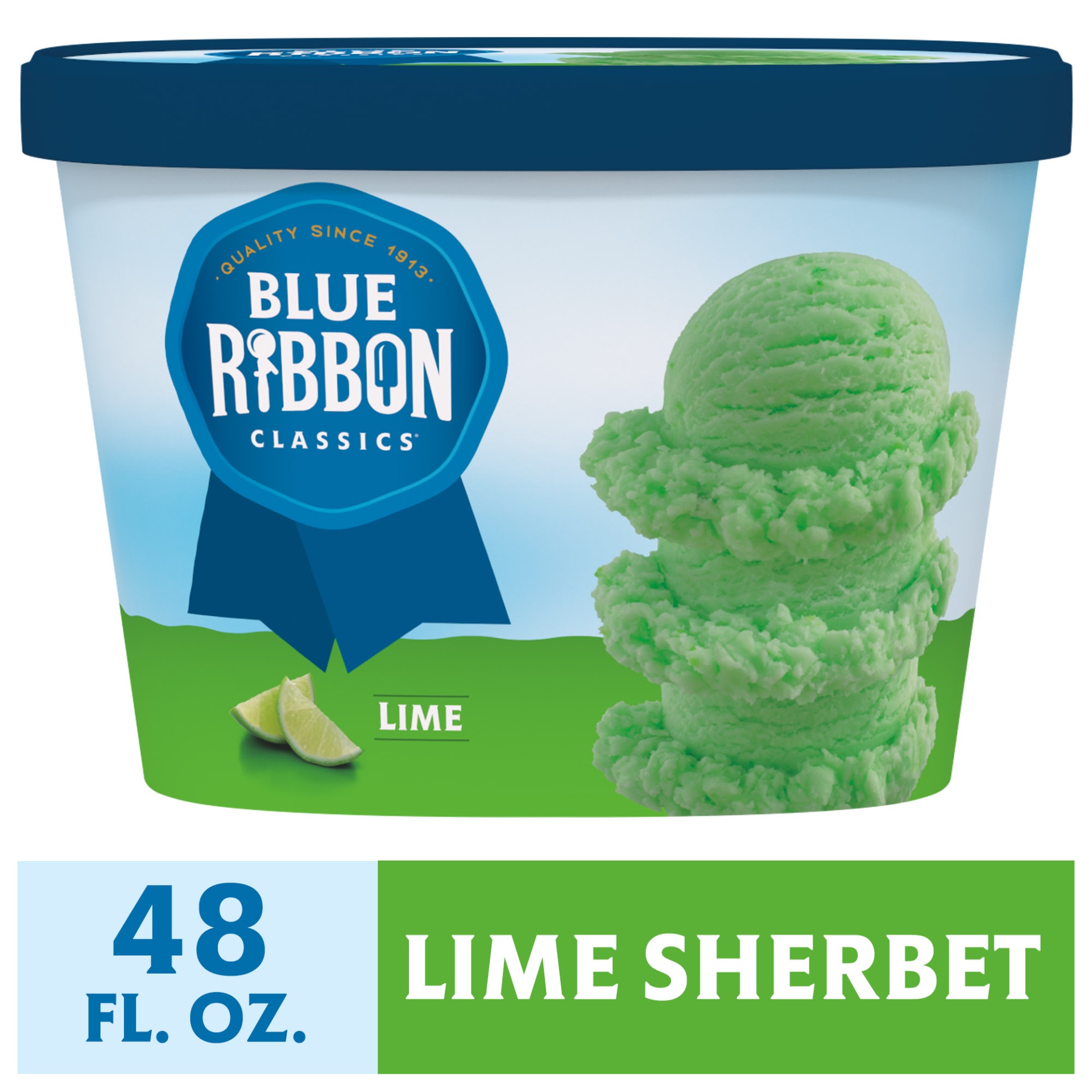 slide 1 of 1, Blue Ribbon Classics Lime Sherbet, 48 oz