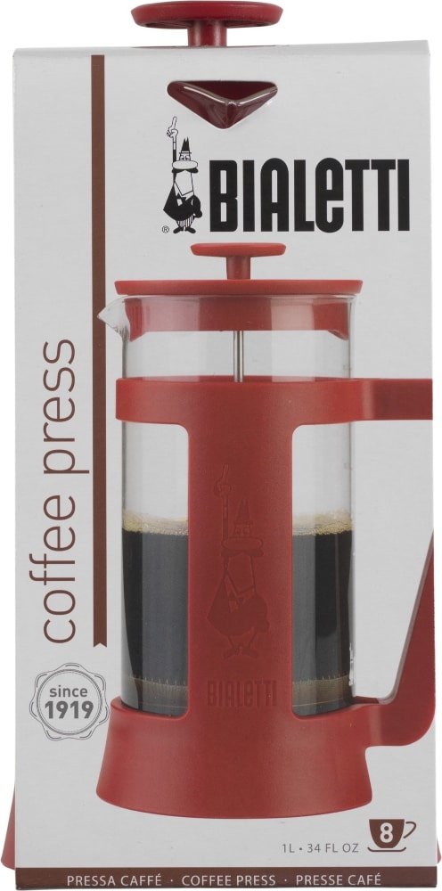 slide 1 of 1, Bialetti Simplicity French Coffee Press - Red, 0.35 liter