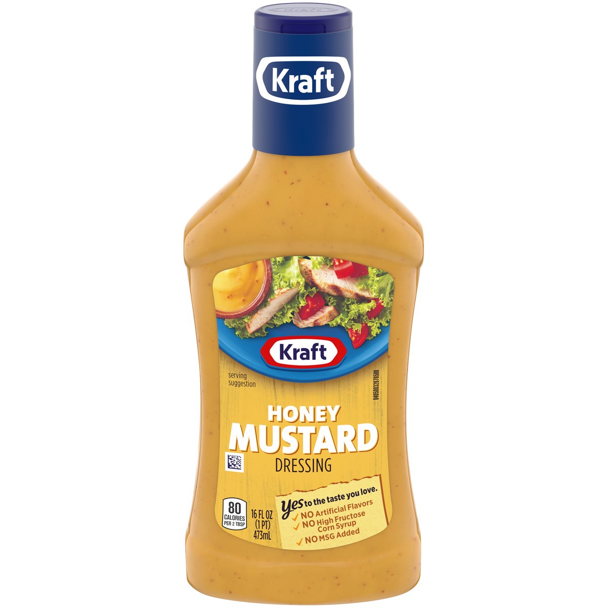 slide 1 of 9, Kraft Honey Mustard Salad Dressing, 16 fl oz Bottle, 16 fl oz