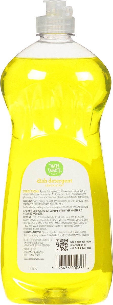 slide 7 of 9, That's Smart! Lemon Scent Dish Detergent 25 fl oz, 25 fl oz