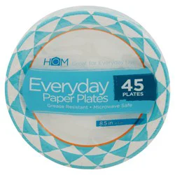 HomWorks 8.5 Inch Everyday Paper Plates 45 ea