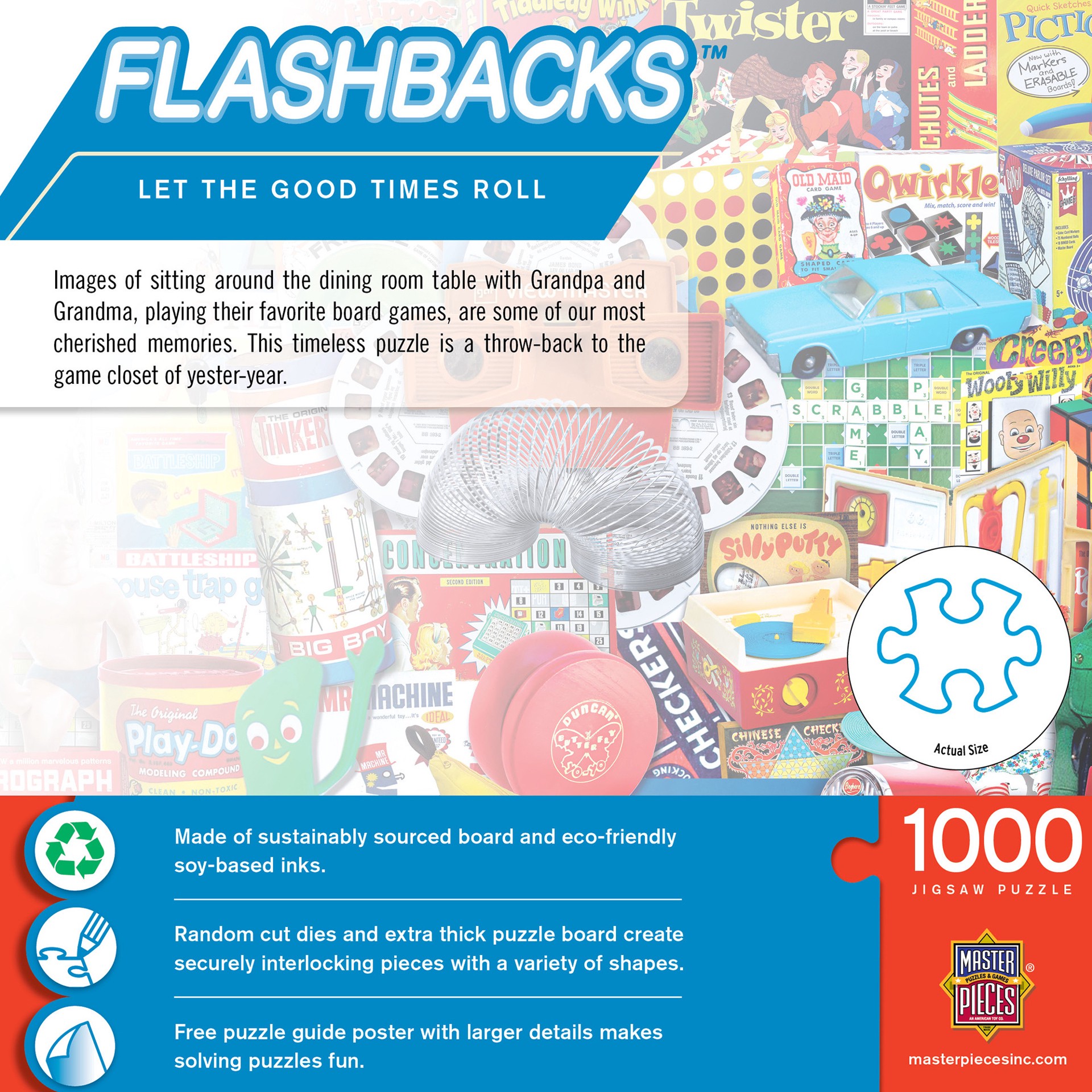 slide 5 of 6, Masterpieces Flashbacks - Let the Good Times Roll 1000 Piece Puzzle, 1000 pc