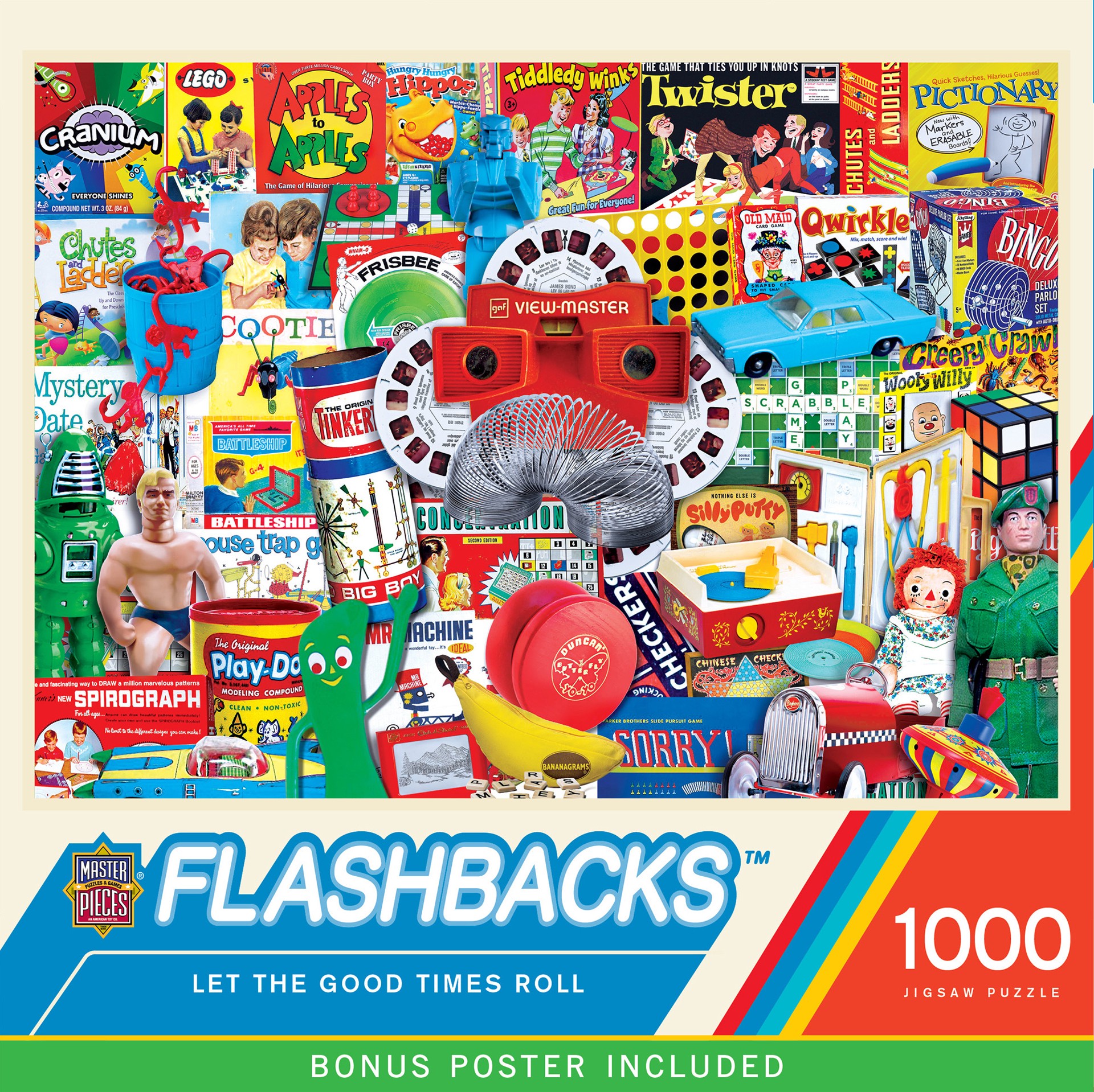 slide 1 of 6, Masterpieces Flashbacks - Let the Good Times Roll 1000 Piece Puzzle, 1000 pc