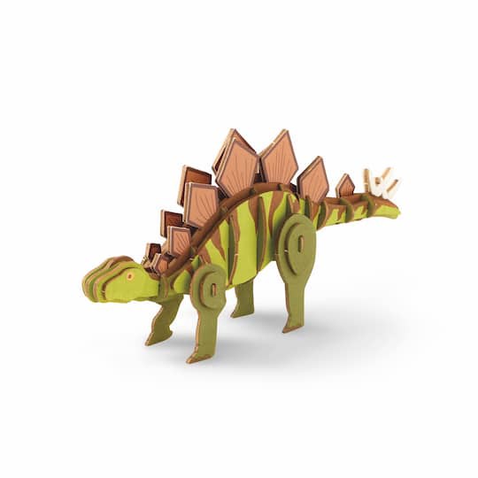 slide 1 of 3, 3d Stegosaurus Puzzle Craft Kit By Creatology, 6 in x 3.5 in
