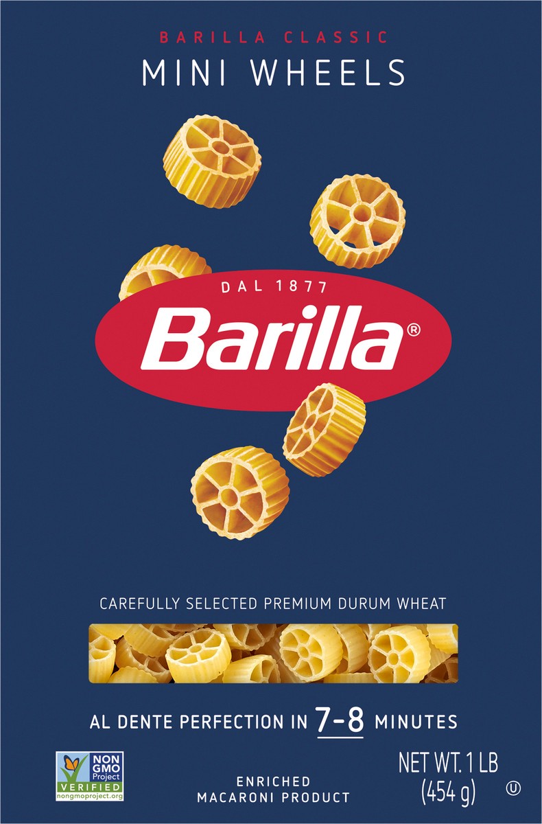 slide 3 of 9, Barilla Wheels Piccolini Mini Pasta, 16 oz