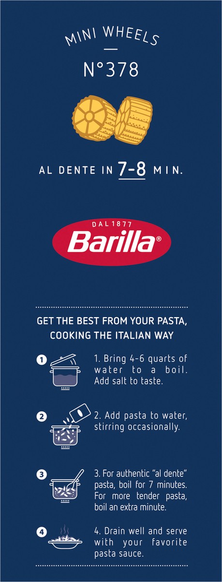 slide 7 of 9, Barilla Wheels Piccolini Mini Pasta, 16 oz