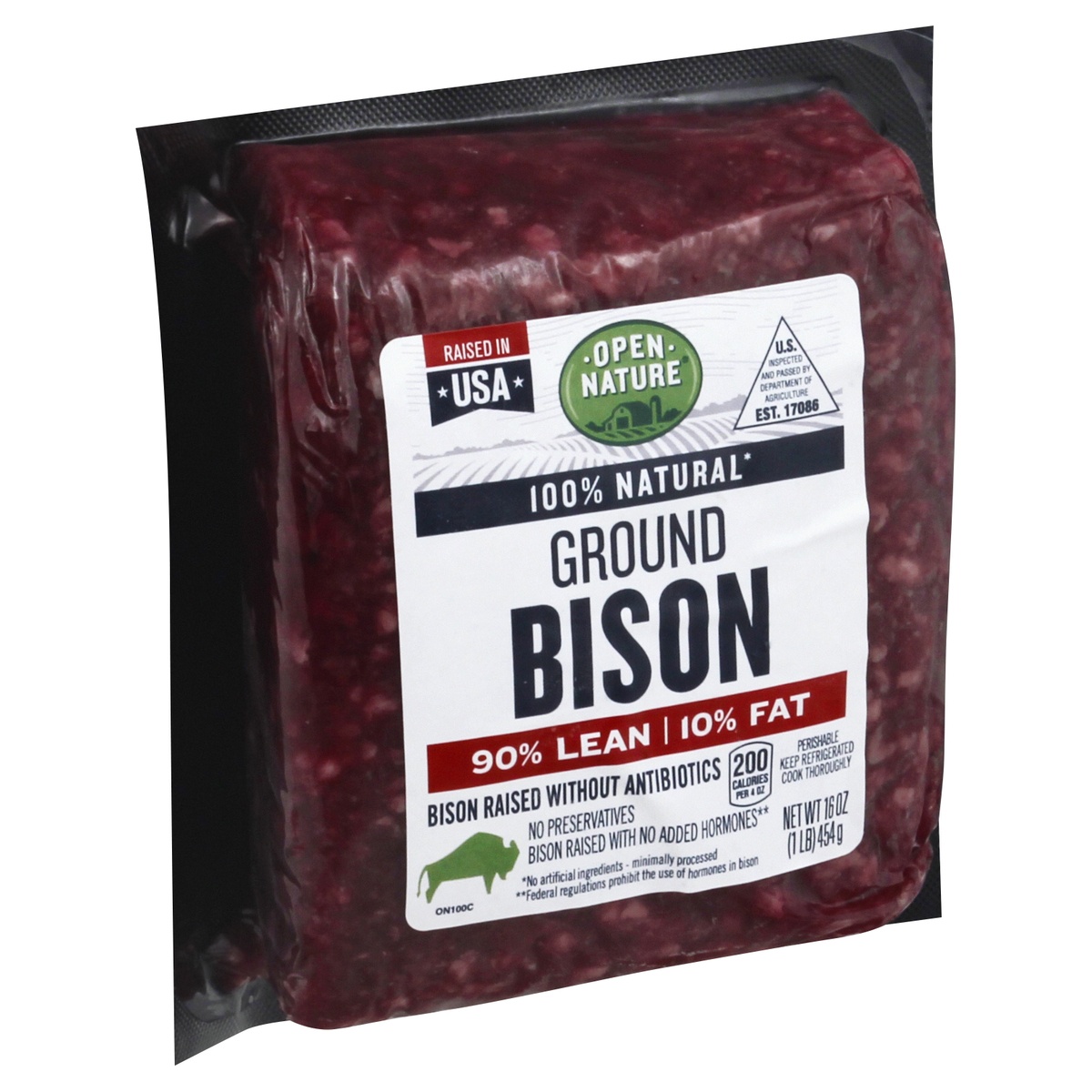 slide 9 of 9, Open Nature Bison, Ground, 85/15, 