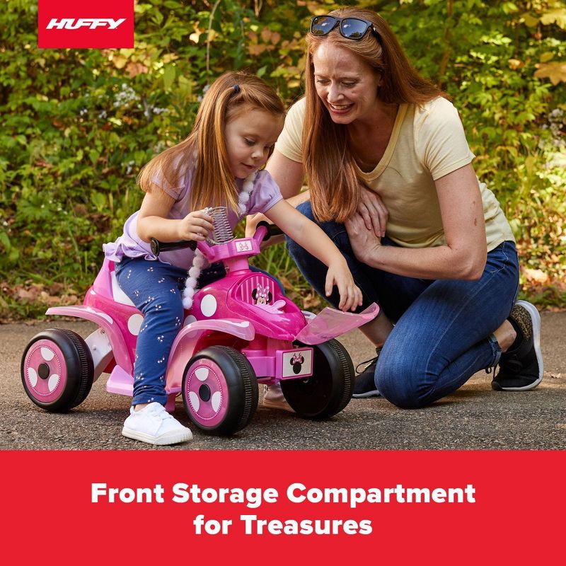 slide 15 of 17, Huffy Minnie Mouse Battery Ride-On Quad - 6V - Age 1.5+ Years Old - Pink, 1 ct