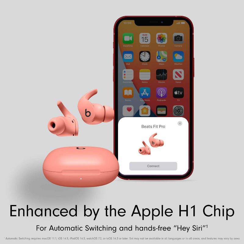 slide 12 of 15, Beats Fit Pro True Wireless Bluetooth Earbuds - Coral Pink, 1 ct
