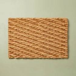 Hearth & Hand with Magnolia 23"x35" Chunky Twisted Rope Handwoven Coir Doormat Natural/Brown - Hearth & Hand™ with Magnolia
