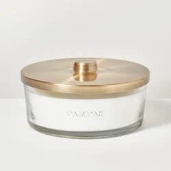 Hearth & Hand with Magnolia 5-Wick Clear Glass Pampas Knob-Lid Jar Candle 28oz - Hearth & Hand™ with Magnolia