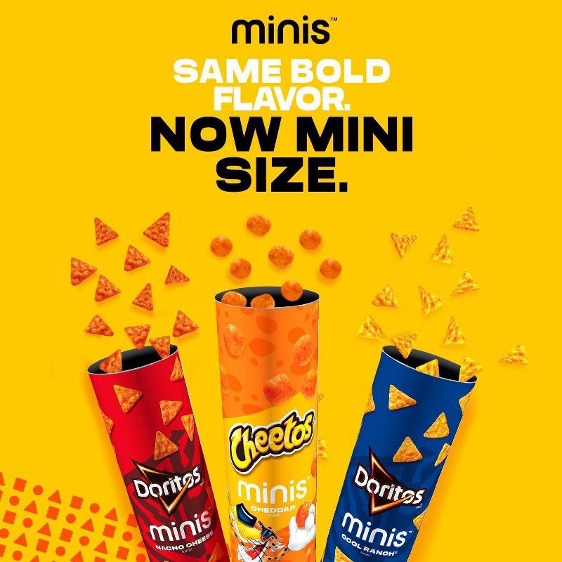 slide 7 of 9, Cheetos Cheese Flavored Snacks Mellow Cheddar Minis - 1.5oz, 1.5 oz