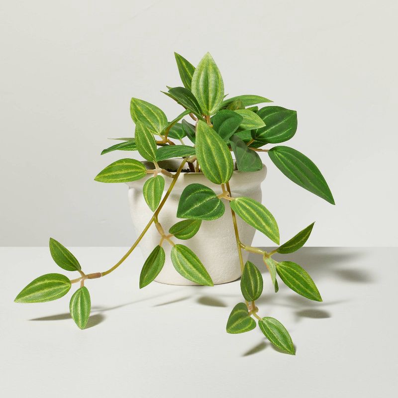 slide 1 of 3, Hearth & Hand with Magnolia 8" Mini Faux Ivy Plant - Hearth & Hand™ with Magnolia: Indoor Artificial Greenery, Tabletop Decor, 1 ct