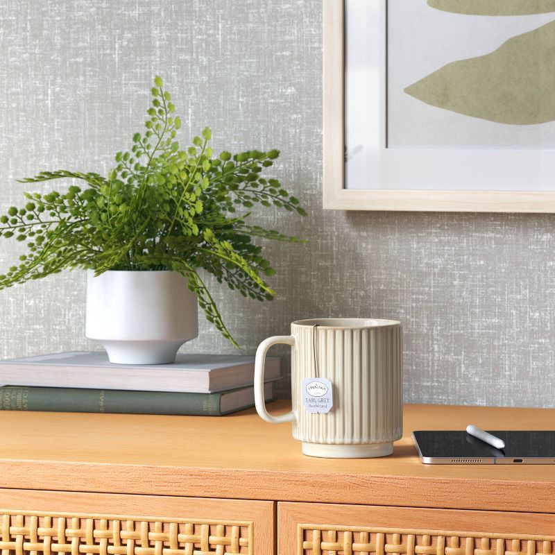 slide 2 of 3, 16oz Moira Ceramic Mug Cream - Threshold™, 16 oz